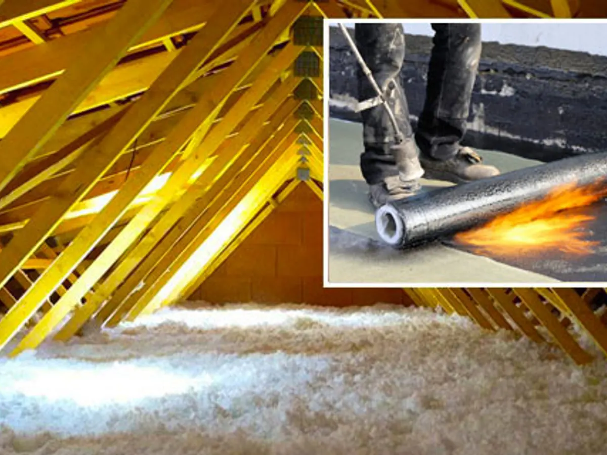 Application d'une membrane d'étanchéité au chalumeau sur toiture à Rouen